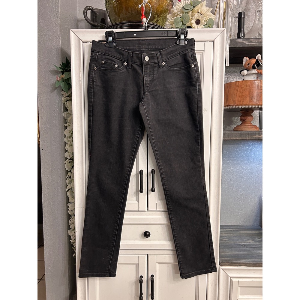Levis Slim Leg‎ Washed Black Denim Jeans 28x30 or size 6 Cotton Blend